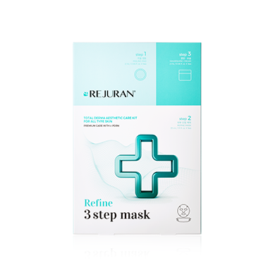 REJURAN Refine 3 Step Mask official packaging